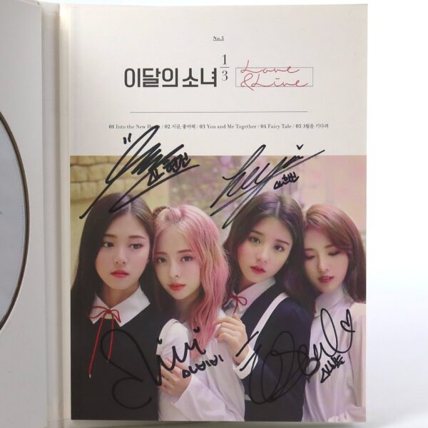 Loona 1/3 - Love & Live Mini Album Signed Autographed CD Promo K-Pop 2017