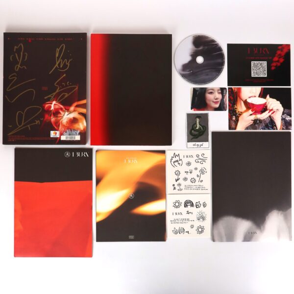 (G)I-DLE - I Burn [Fire Ver.] 4th Mini Album Signed Autographed Promo CD 2021