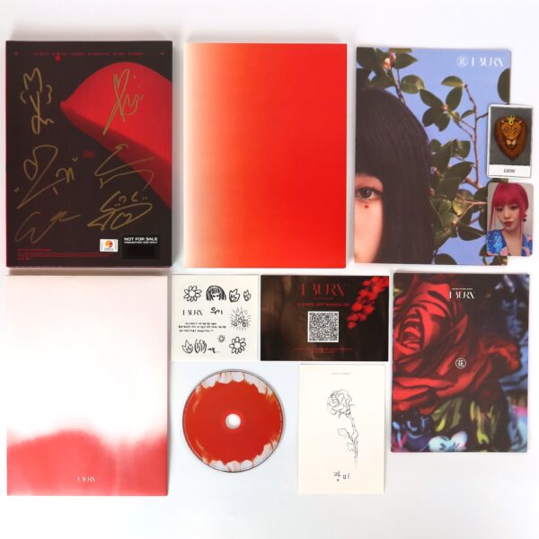(G)I-DLE - I Burn [Flower Ver.] 4th Mini Album Signed Autographed Promo CD 2021