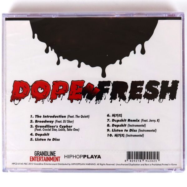 DJ Dopsh - Dope N Fresh Album Sealed CD Turntablism Korean Hip Hop 2012