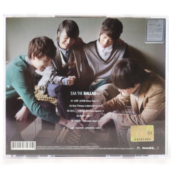 IMG_4470 S.M The Ballad - Miss You Vol. 1 Album CD 2010 SM Jay Jonghyun Jino Kyuhyun