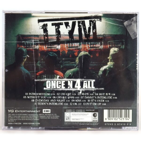 IMG_4558 1TYM - Once N 4 All Album CD 2003 Korean Hip-Hop K-Pop YG
