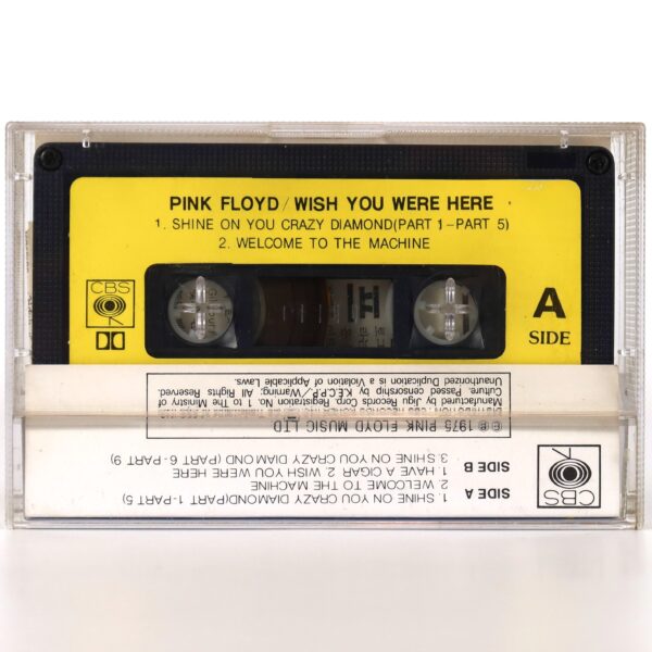 Pink Floyd - Wish You Were Here Album Korean Cassette Tape Korea