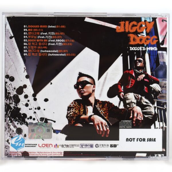 Jiggy Dogg - Dogged Mind Album CD Promo Korean Hip Hop K-Rap 2010