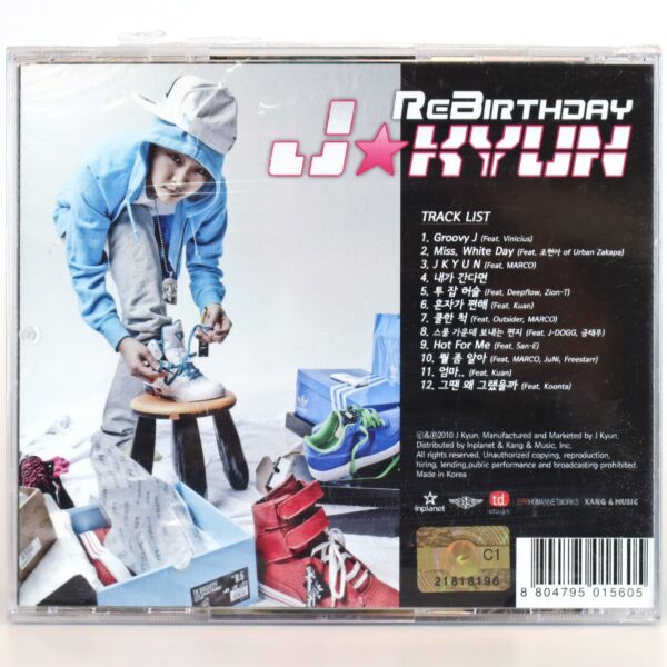 IMG_4794 J'Kyun - Rebirthday Album Sealed CD K-Rap Korean Hip Hop 2010