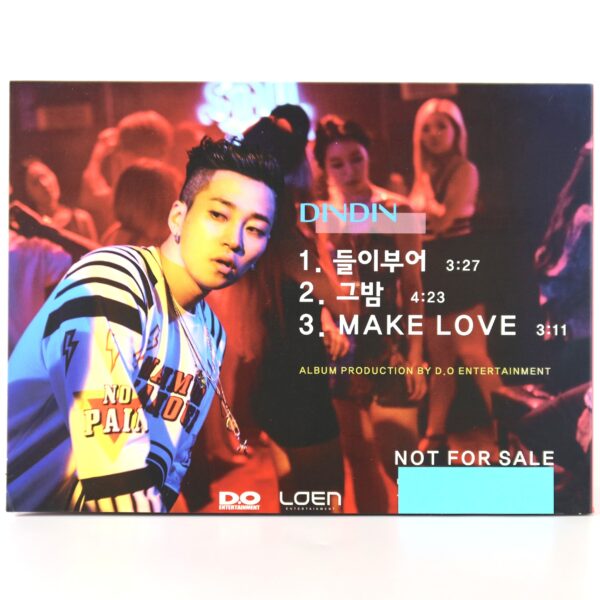 DinDin - Pour Single Album Promo CD K-Rap Korean Hip Hop 2015