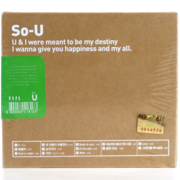 IMG_4857 So-U - So-U 1st Album CD Sealed K-Pop Boy Group 2004