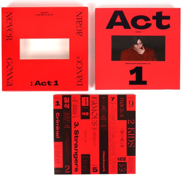 Taemin - Never Gonna Dance Again: Act 1 [Suspect Ver.] Album CD No PC Shinee