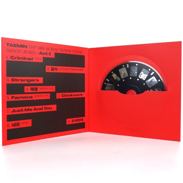 Taemin - Never Gonna Dance Again: Act 1 [Suspect Ver.] Album CD No PC Shinee 2