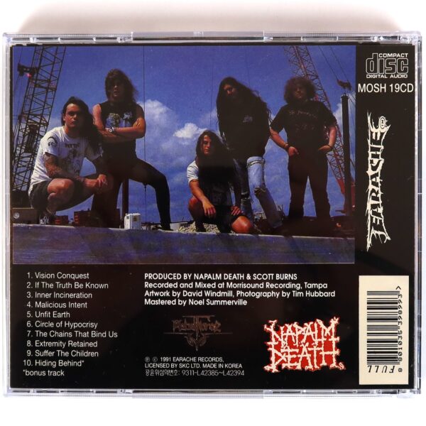 Napalm Death - Harmony Corruption Korean Album CD Korea