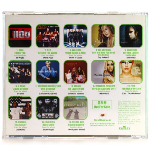 BMG VCD Sampler Korean Video CD Korea Christina Aguilera Pink Outkast 2001