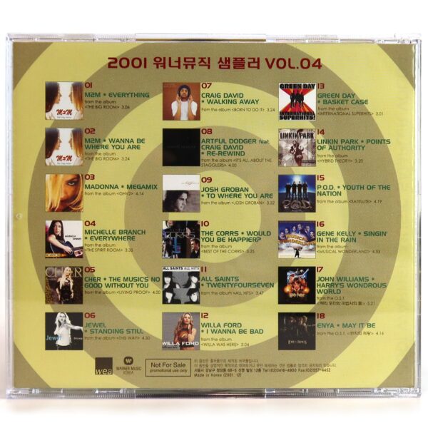 Madonna & M2M Cover 2001 Warner Music Sampler Vol. 04 Korean CD Korea