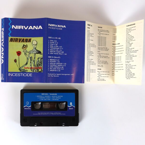 IMG_5857 Nirvana - Incesticide Album Korean Cassette Tape Korea