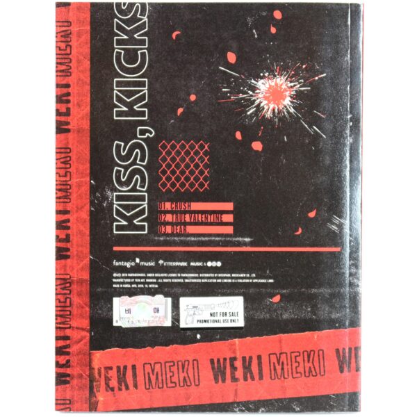 Weki Meki - Kiss, Kicks [Kicks Ver.] 1st Single Album Signed CD Promo K-Pop 2018