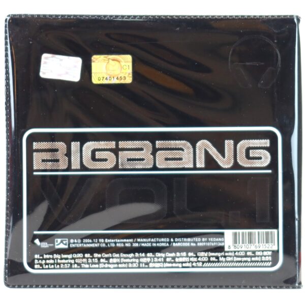 Bigbang - Vol.1 Since 2007 Album CD 2006 [Yedang Pressing]