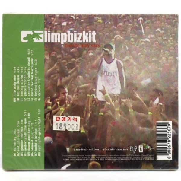 IMG_6877 Limp Bizkit - Results May Vary Korean Album Sealed CD + DVD Set Korea