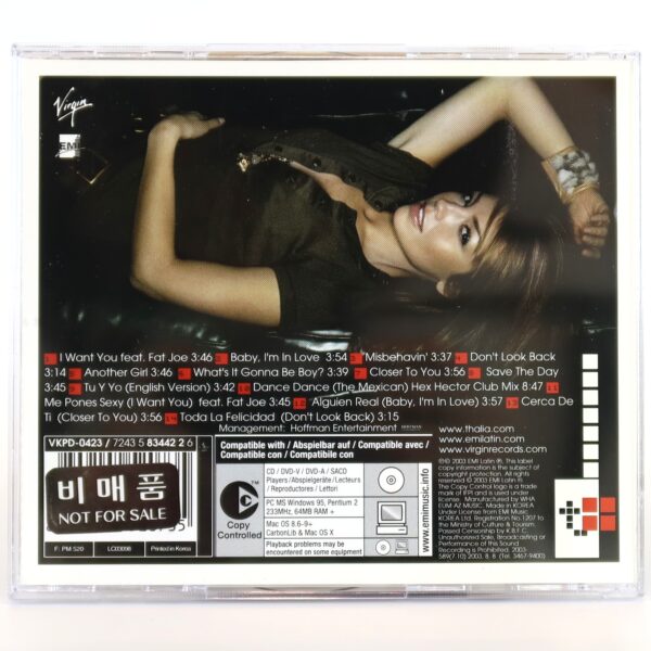 Thalia - Thalia Korean Album CD Korea Promo