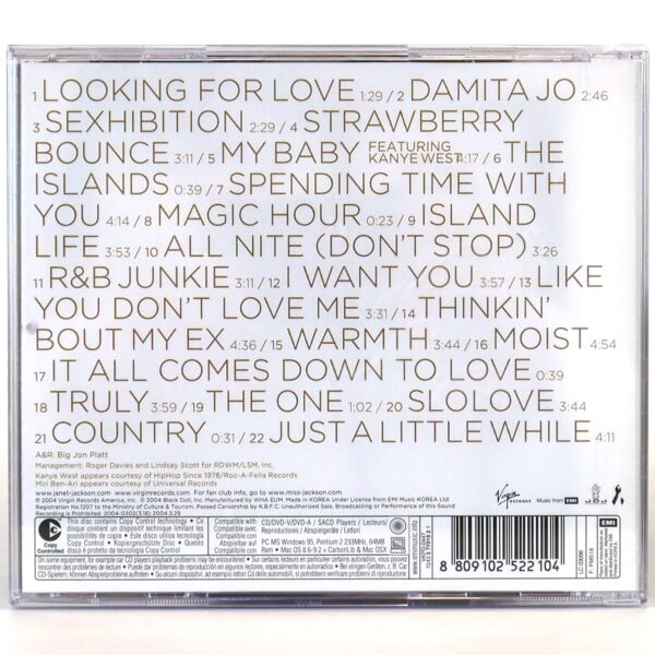 Janet Jackson - Damita Jo Korean Sealed Album CD Korea