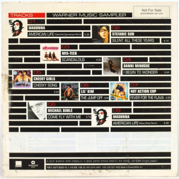 Madonna Cover Warner Music Sampler CD Album Korea 2003 American Life [read]