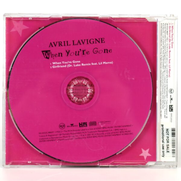 IMG_7030 Avril Lavigne - When You're Gone Korean Single Album Promo CD Korea