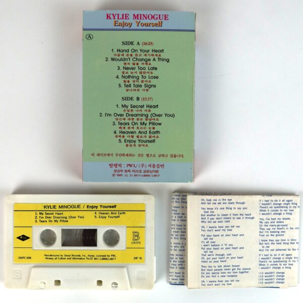 IMG_7186 Kylie Minogue - Enjoy Yourself Album Korean Cassette Tape Korea