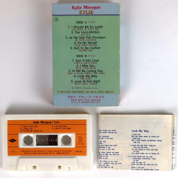 IMG_7192 Kylie Minogue - Kylie Album Korean Cassette Tape Korea
