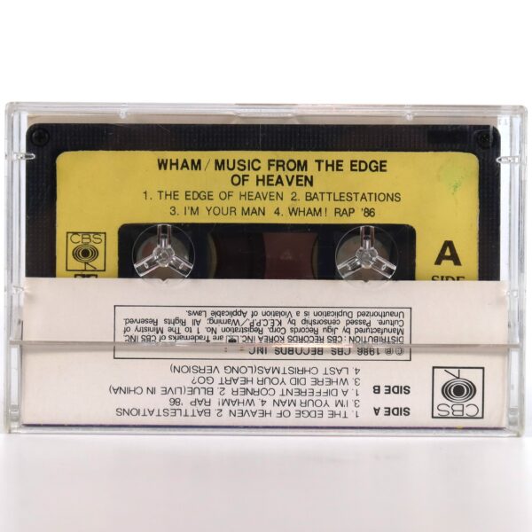 IMG_7207 Wham! - Music From The Edge of Heaven Album Korean Cassette Tape Korea 1997