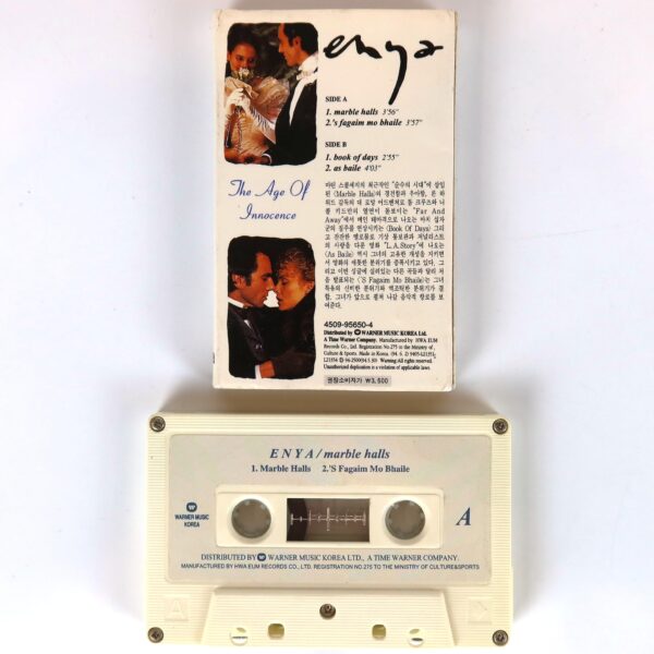 IMG_7215 Enya - Marble Halls Single Album Korean Cassette Tape Korea