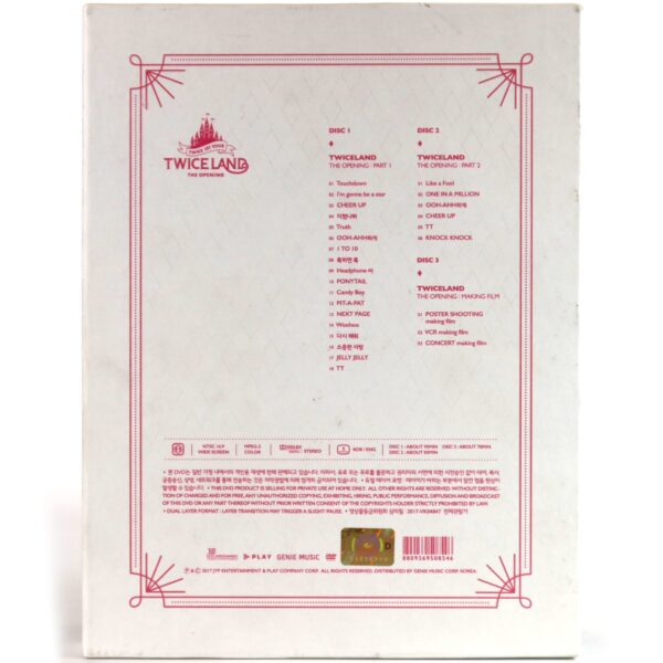 Twice - Twiceland The Opening 1st Tour DVD Set Jihyo Stand K-Pop 2018