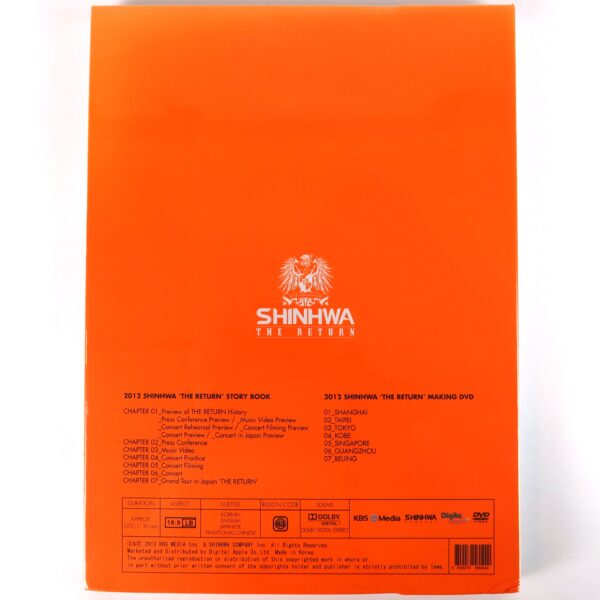Shinhwa - The Return 14th Anniversary Story Book DVD Sealed K-Pop 2013