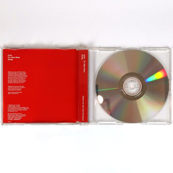 Lene - It's Your Duty Single Promo CD EU Korea Aqua