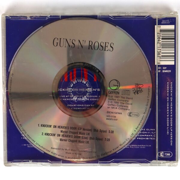 Guns N' Roses - Knockin' On Heaven's Door Korean Single CD Korea