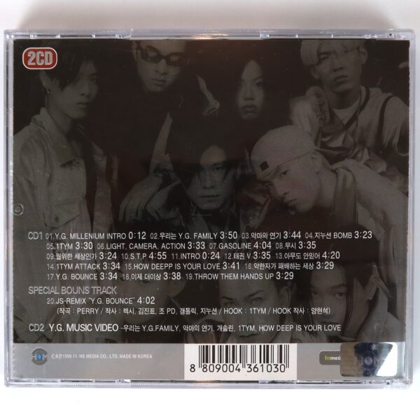 Y.G. Best Of Album CD + VCD 90s K-Pop 1999 YG Teddy 1TYM Jinusean