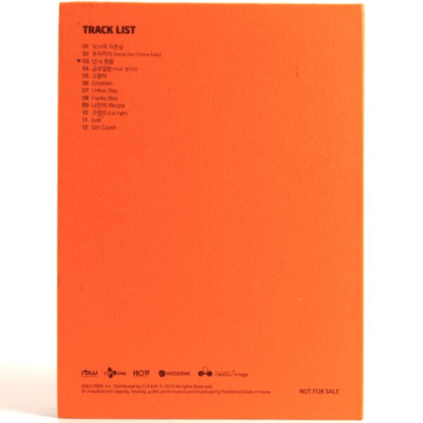 Mamamoo - Melting Album Signed Autographed Promo CD 2016