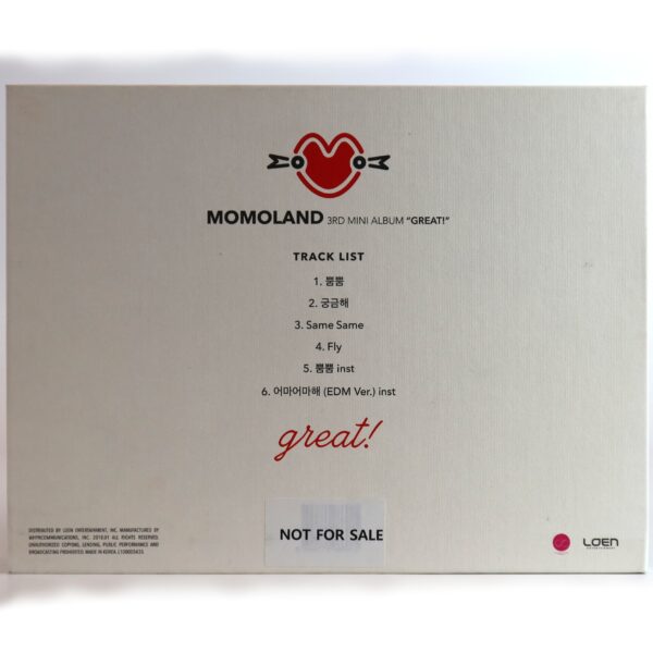 Momoland - Great 3rd Mini Album Signed Autographed CD Promo 2018