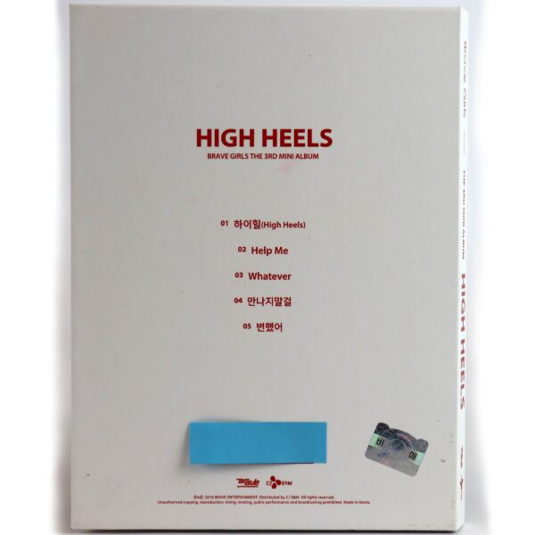 IMG_8210 Brave Girls - High Heels 3rd Mini Album Pages Signed + Messages Promo CD 2016