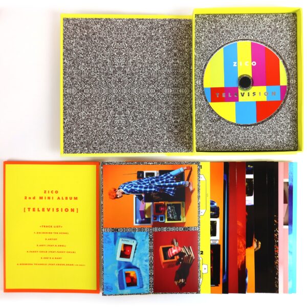 Zico - Television 2nd Mini Album Signed CD Promo 2017 Block B [damage, read]