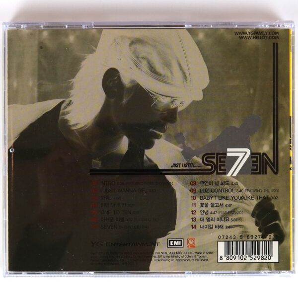 IMG_8725 Se7en - Just Listen Album CD K-Pop 2006 YG