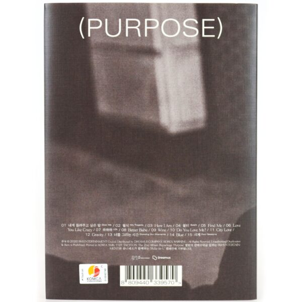 Taeyeon - Purpose 2nd Album Repackage [Purple Ver.] Album CD 2020