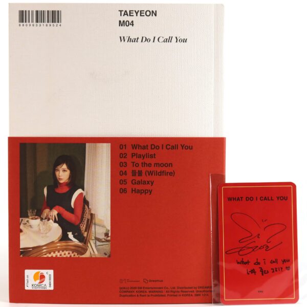 Taeyeon - What Do I Call You [My Only Ver.] 4th Mini Album CD + Photocard 2020