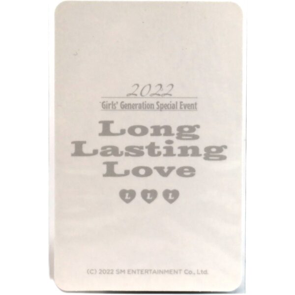 Girls' Generation Long Lasting Love 2022 Scratch Set Taeyeon Photocard