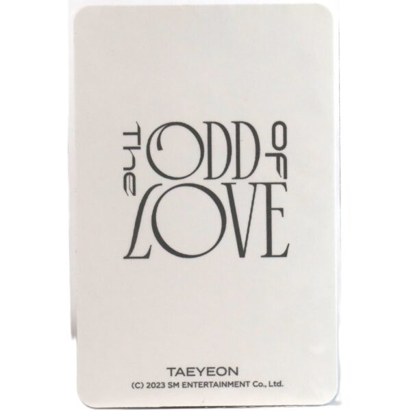 IMG_9104 Taeyeon The Odd Of Love Photocard From Changing Gold Cup 2023