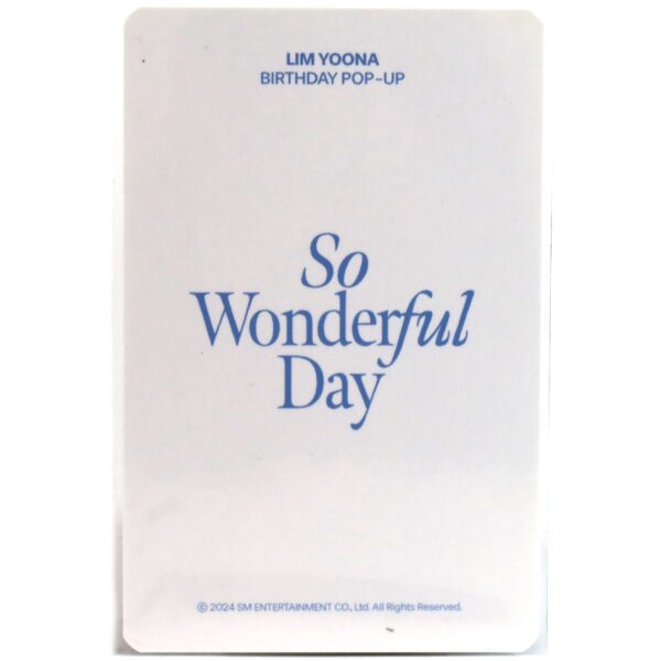 IMG_9130 Girls' Generation Yoona So Wonderful Day Birthday Pop Up 2024 Photocard 8