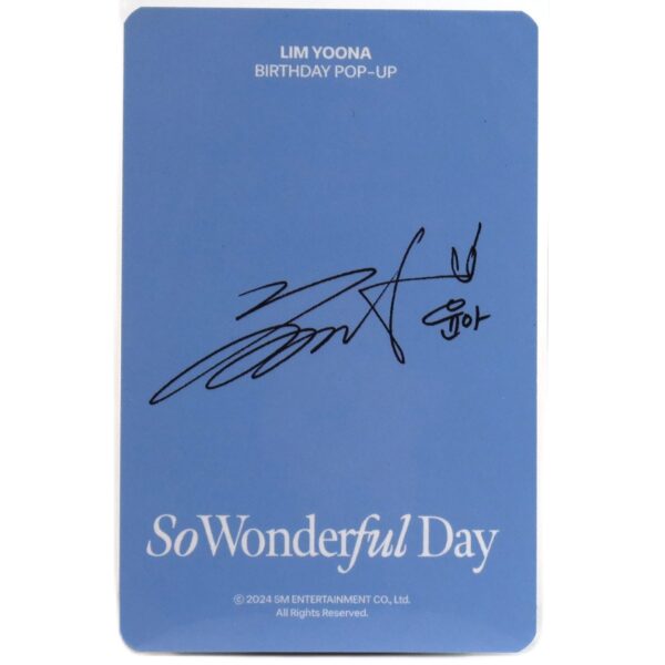 IMG_9133 Girls' Generation Yoona So Wonderful Day Birthday Pop Up 2024 Photocard 7