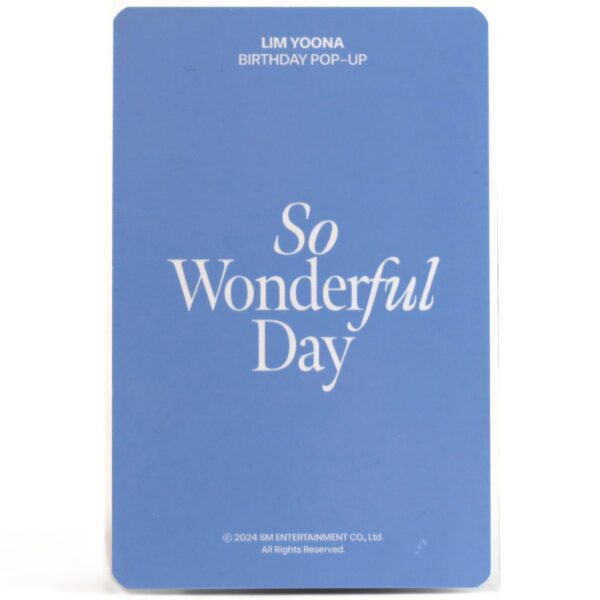 IMG_9151 Girls' Generation Yoona So Wonderful Day Birthday Pop Up 2024 Photocard 3