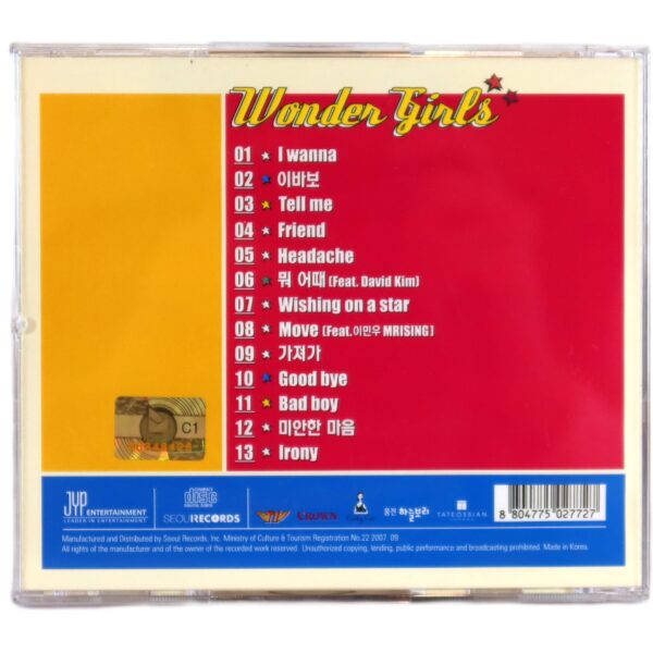 Wonder Girls - The Wonder Years First Album CD K-Pop 2007 2