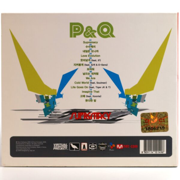 IMG_9425 P&Q - Supremacy Album CD Paloalto & The Quiett K-Rap Korean Hip Hop 2006