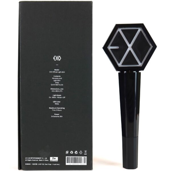 Exo Official Light Stick Ver. 1 Complete Set Black Lightstick
